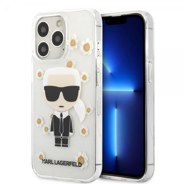 Karl Lagerfeld iPhone 13 Pro Skal Iconic Flower Transparent