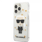 Karl Lagerfeld iPhone 13 Pro Skal Iconic Flower Transparent