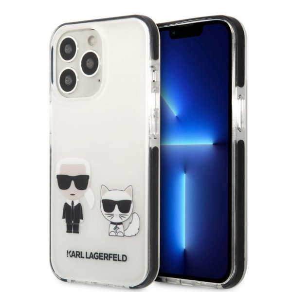 Karl Lagerfeld iPhone 13 Pro Skal Karl & Choupette Vit