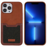 iPhone 13 Pro Skal Korthållare Brun