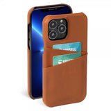 Krusell iPhone 13 Pro Skal Leather CardCover Cognac Brown