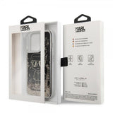 Karl Lagerfeld iPhone 13 Pro Skal Liquid Glitter Gatsby Svart