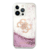 Guess iPhone 13 Pro Skal Liquid Glitter Rosa