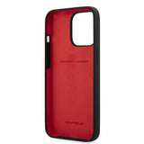 Ferrari iPhone 13 Pro Skal Liquid Silicone Metal Logo Svart