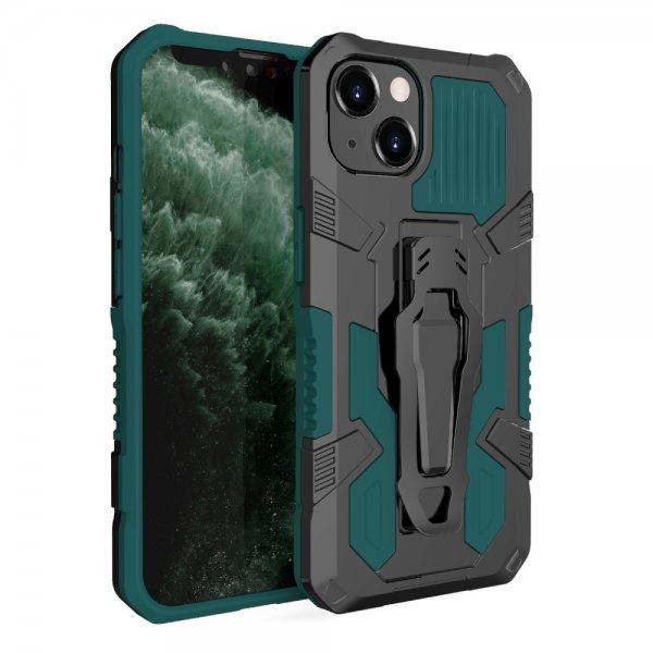 iPhone 13 Pro Skal med Bältesclip Grön