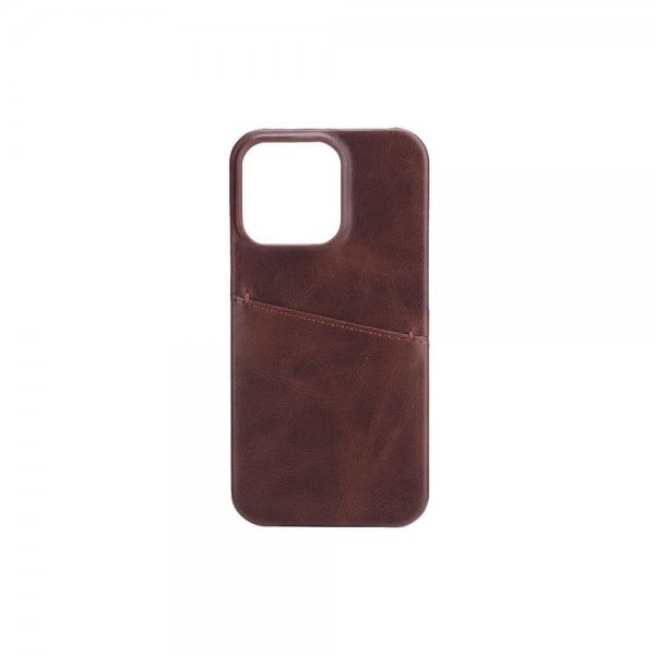 Onsala iPhone 13 Pro Skal med ett Kortfack Brun