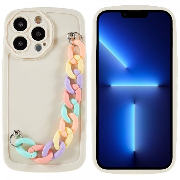 iPhone 13 Pro Skal med Strap Färgglatt