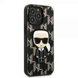 Karl Lagerfeld iPhone 13 Pro Skal Monogram Iconic Patch Svart