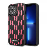 Karl Lagerfeld iPhone 13 Pro Skal Monogram Pattern Rosa