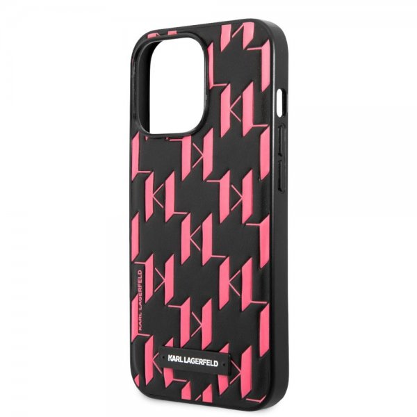 Karl Lagerfeld iPhone 13 Pro Skal Monogram Pattern Rosa