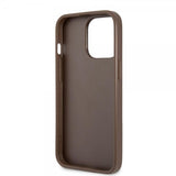 Guess iPhone 13 Pro Skal Printed Stripe Bottom Brun
