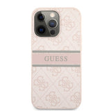 Guess iPhone 13 Pro Skal Printed Stripe Rosa