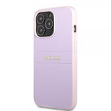 Guess iPhone 13 Pro Skal Saffiano Metal Logo Lila