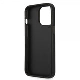 Guess iPhone 13 Pro Skal Saffiano Metal Triangle Svart