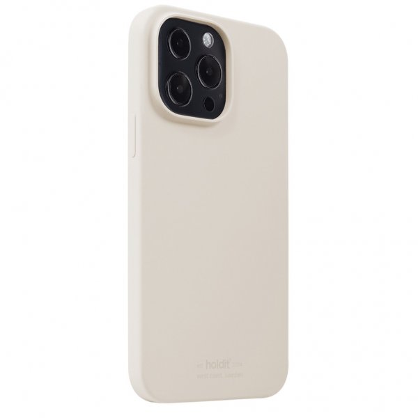holdit iPhone 13 Pro Skal Silikon Light Beige