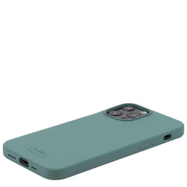 holdit iPhone 13 Pro Skal Silikon Moss Green