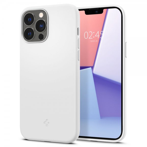 Spigen iPhone 13 Pro Skal Silicone Fit Vit