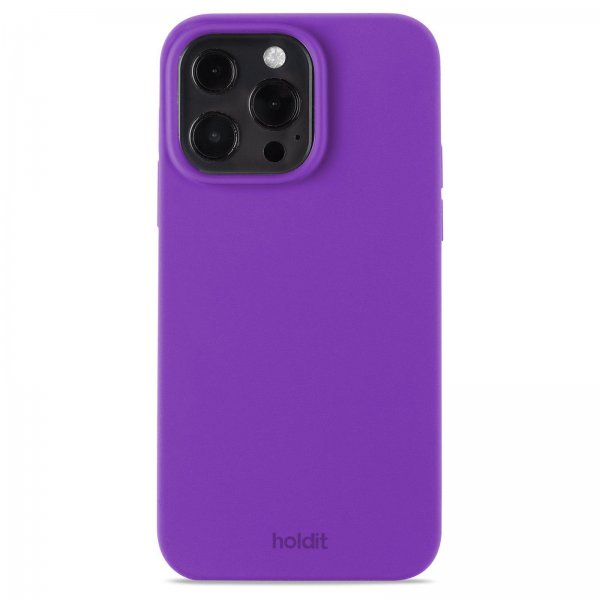holdit iPhone 13 Pro Skal Silikon Bright Purple