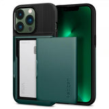Spigen iPhone 13 Pro Skal Slim Armor CS Midnight Green