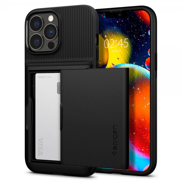 Spigen iPhone 13 Pro Skal Slim Armor CS Svart