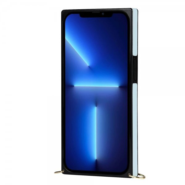 iPhone 13 Pro Skal Square med Strap Blå