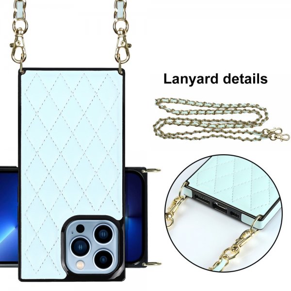 iPhone 13 Pro Skal Square med Strap Blå