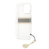 Guess iPhone 13 Pro Skal Stripe Charm Brun
