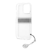 Guess iPhone 13 Pro Skal Stripe Charm Grå