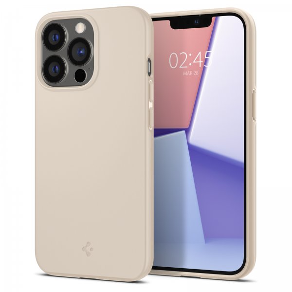 Spigen iPhone 13 Pro Skal Thin Fit Sand Beige