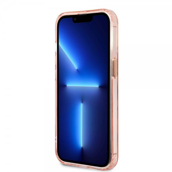 Guess iPhone 13 Pro Skal Translucent MagSafe Rosa