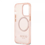 Guess iPhone 13 Pro Skal Translucent MagSafe Rosa