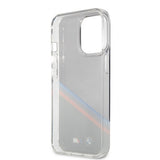 BMW iPhone 13 Pro Skal Tricolor Stripe Transparent Svart