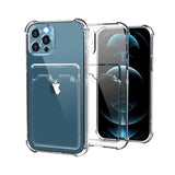 iPhone 13 Pro Skal Korthållare Stöttåligt Transparent