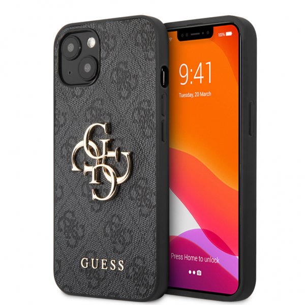 Guess iPhone 13 Skal Big Logo Grå