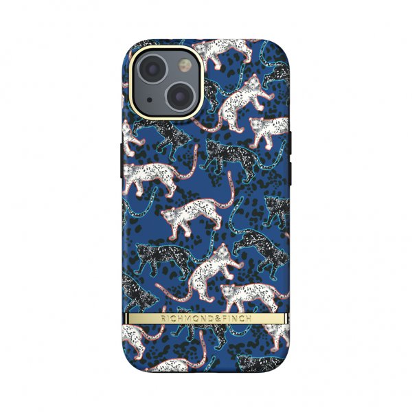 Richmond & Finch iPhone 13 Skal Blue Leopard