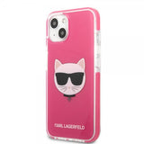 Karl Lagerfeld iPhone 13/14/15 Skal Choupette Fuchsia