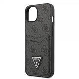 Guess iPhone 13 Skal Double Cardslot Metal Triangle Svart