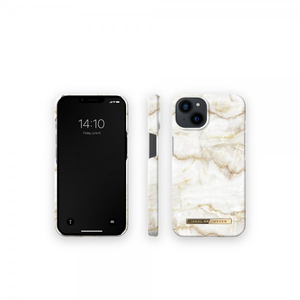 Ideal of Sweden iPhone 13 Skal Fashion Case Golden Pearl Marble