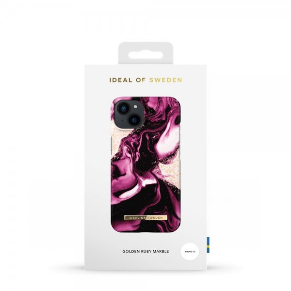 Ideal of Sweden iPhone 13 Skal Fashion Case Golden Ruby