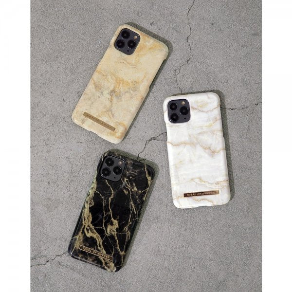 Ideal of Sweden iPhone 13 Skal Fashion Case Golden Smoke Marble