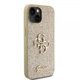 Guess iPhone 13 Skal Fixed Glitter Guld