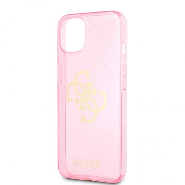 Guess iPhone 13 Skal Full Glitter Rosa