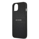 Guess iPhone 13 Skal Hot Stamp Metal Logo Svart