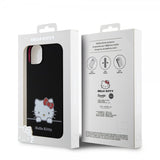 Hello Kitty iPhone 13 Skal Liquid Silicone Svart