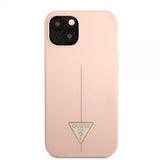 Guess iPhone 13 Skal Metal Triangle Rosa