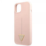 Guess iPhone 13 Skal Metal Triangle Rosa