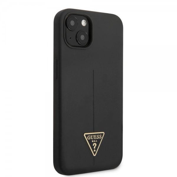 Guess iPhone 13 Skal Metal Triangle Svart