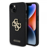 Guess iPhone 13 Skal Perforated Glitter Svart