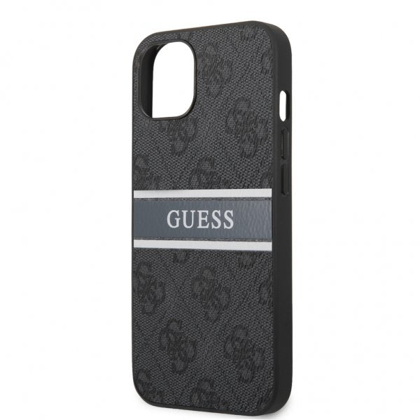 Guess iPhone 13 Skal Printed Stripe Grå