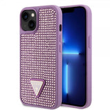 Guess iPhone 13 Skal Rhinestone Lila